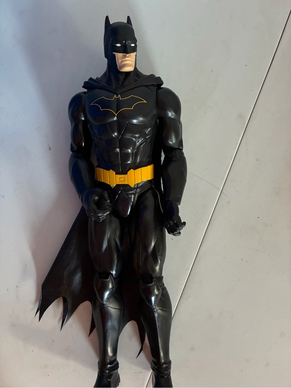 Kids Superhero Costume Figure - Black with Yellow Accents